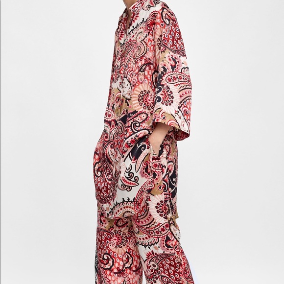 BLOGGERS FAVORITE Zara Paisley pants and dress - Picture 5 of 6